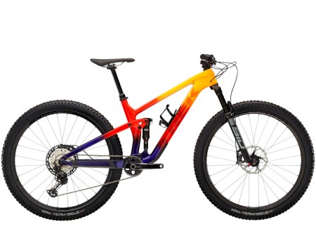TREK TOP FUEL 9.8 XT Marigold to Red to Purple Abyss Fade 2022